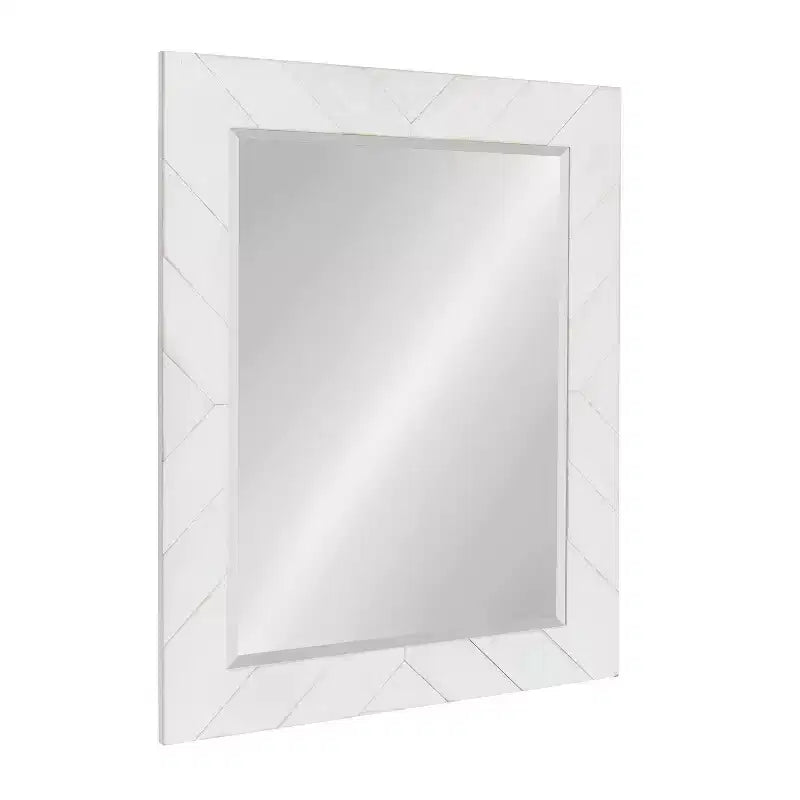 Miroir mural rectangulaire encadré de bois mosaïque 24"L x 30"H