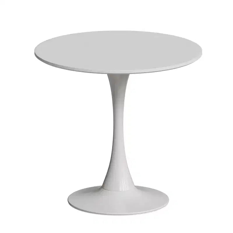 Table de bistro ronde avec base en métal pour 2 personnes