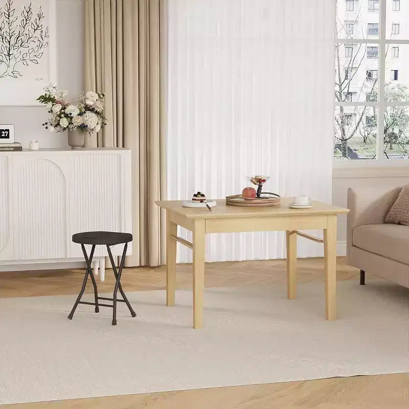 Tabouret pliant rond en acier avec poignée et pieds antidérapants 45,7 cm Capacité 272 kg
