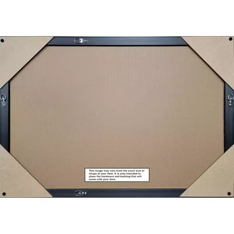 Miroir mural biseauté pour salle de bain, encadrement en bois, 40,6 cm L x 50,8 cm H