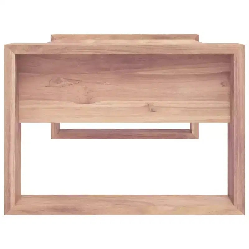 Table basse rectangulaire en bois de teck massif avec 2 tiroirs 110 cm (L) x 60 cm (l) x 40 cm (H)
