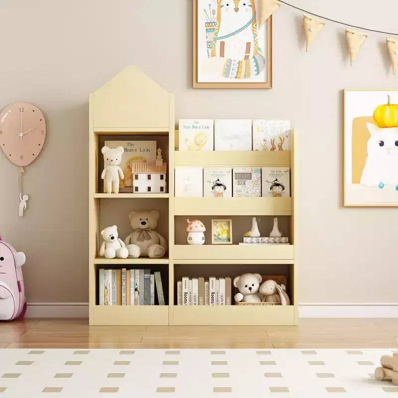 Étagère à livres et rangement de jouets pour enfants en MDF avec 2 paniers 99,5 cm H x 80 cm l