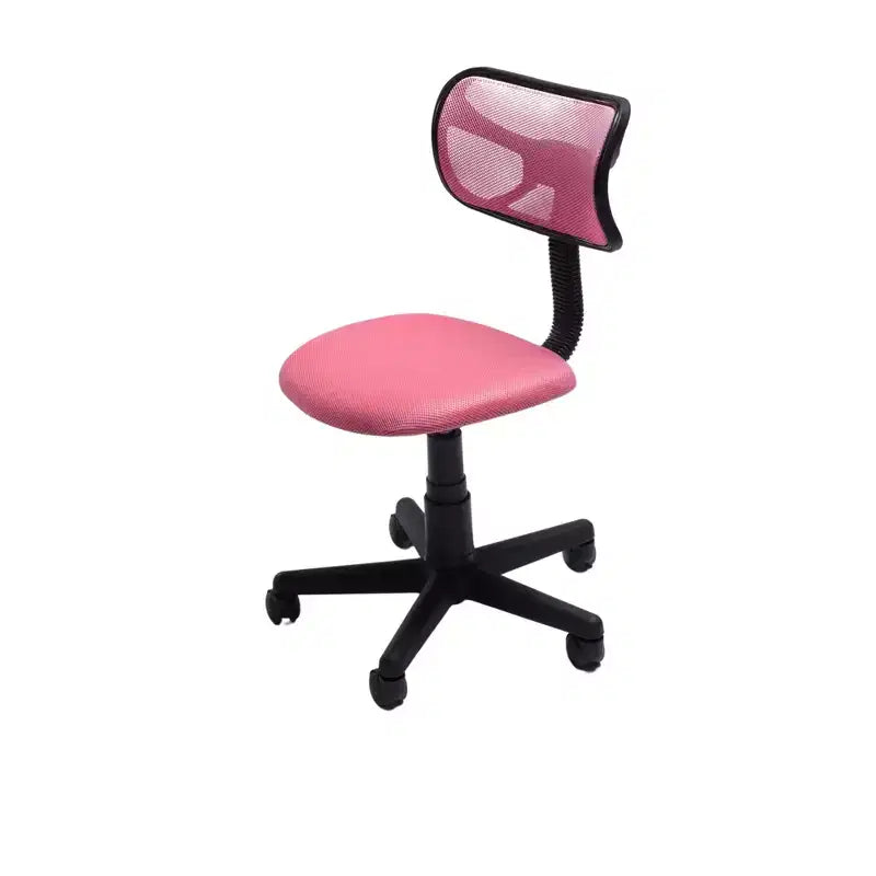 Fauteuil de bureau ergonomique sans accoudoirs, en maille, à dossier bas et pivotant, réglable en hauteur