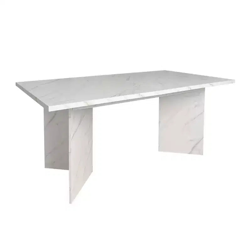 Table de salle à manger rectangulaire extensible en MDF 200 cm 6-10 places