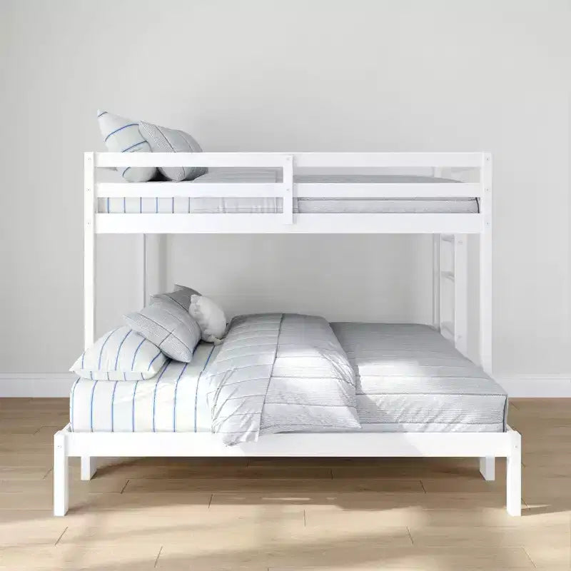 Lit superposé double sur un lit pleine grandeur en bois composite de 80,75 po L x 57 po l x 62,25 po H