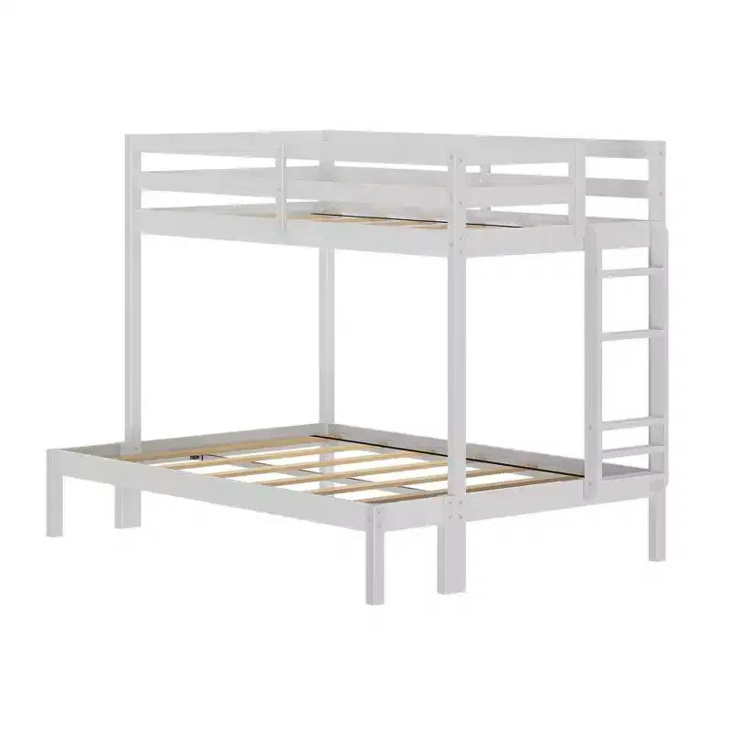 Lit superposé double sur un lit pleine grandeur en bois composite de 80,75 po L x 57 po l x 62,25 po H