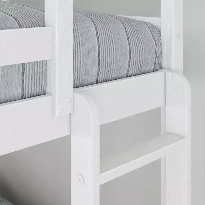 Lit superposé double sur un lit pleine grandeur en bois composite de 80,75 po L x 57 po l x 62,25 po H