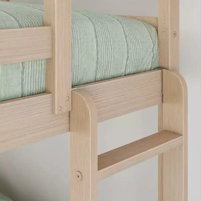 Lit superposé double sur un lit pleine grandeur en bois composite de 80,75 po L x 57 po l x 62,25 po H