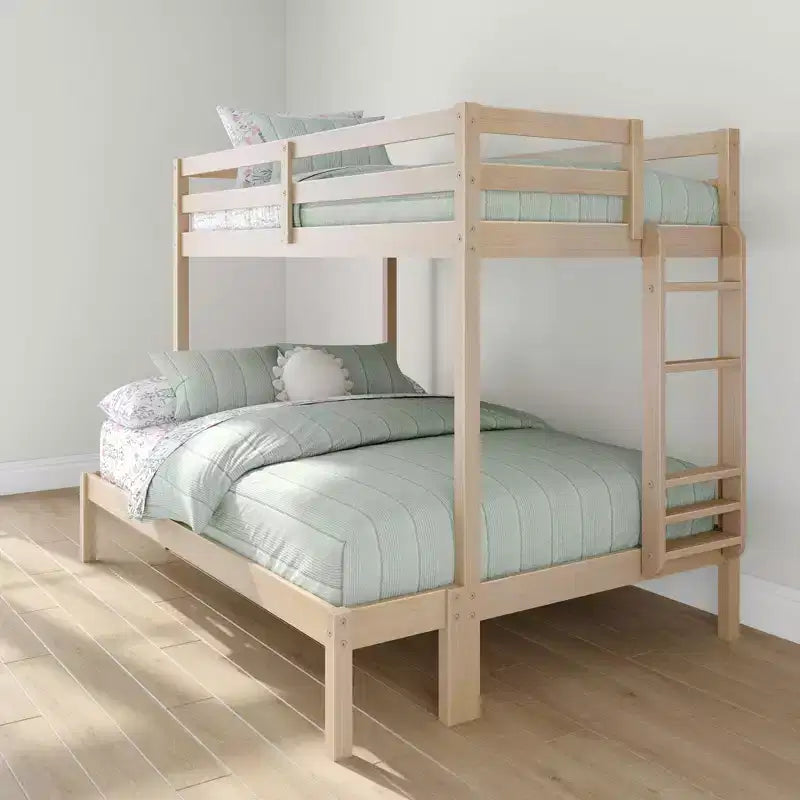Lit superposé double sur un lit pleine grandeur en bois composite de 80,75 po L x 57 po l x 62,25 po H