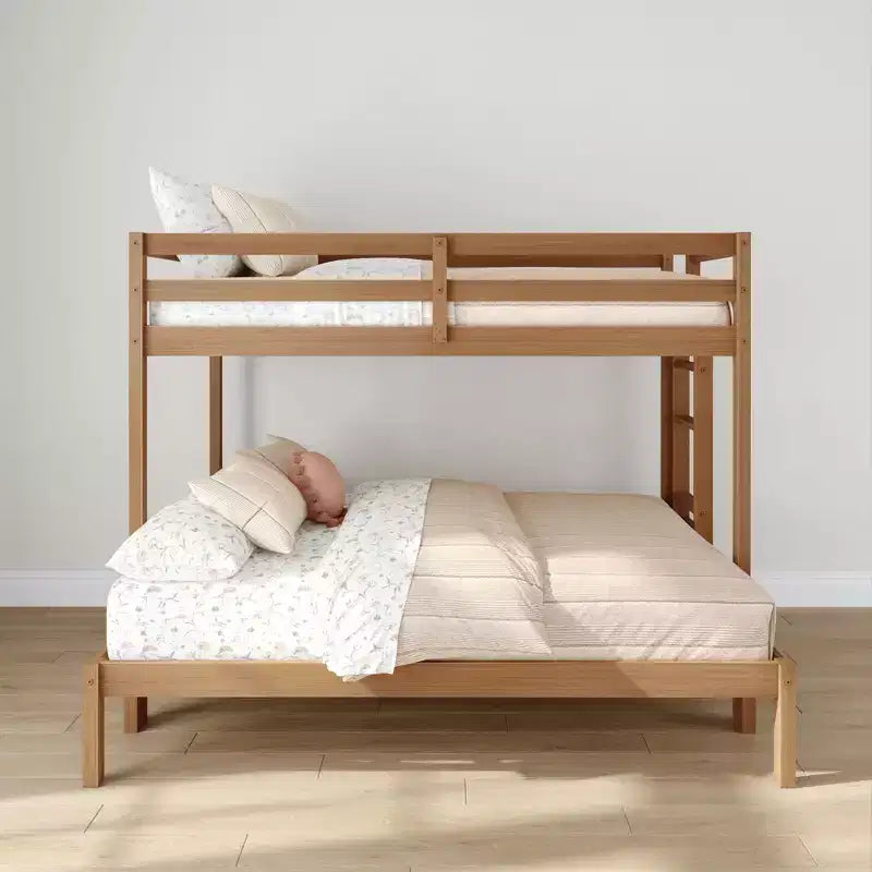 Lit superposé double sur un lit pleine grandeur en bois composite de 80,75 po L x 57 po l x 62,25 po H