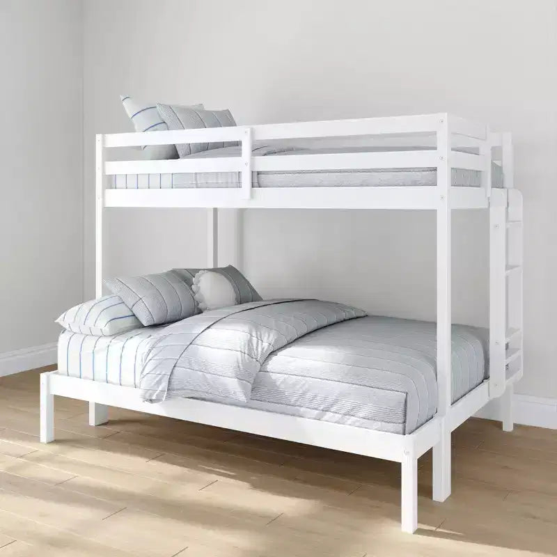 Lit superposé double sur un lit pleine grandeur en bois composite de 80,75 po L x 57 po l x 62,25 po H
