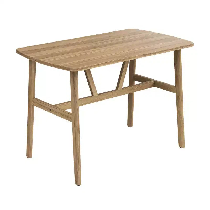 Table à manger rectangulaire en MDF et métal 119 cm (L) x 71 cm (l) x 76 cm (H)