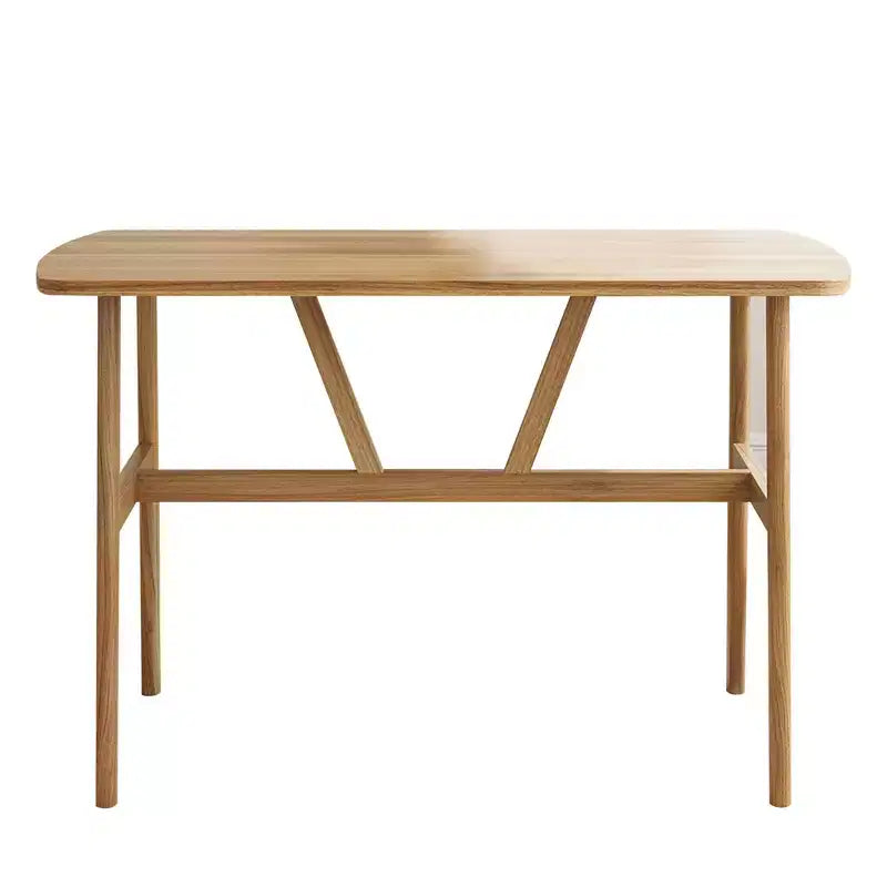 Table à manger rectangulaire en MDF et métal 119 cm (L) x 71 cm (l) x 76 cm (H)