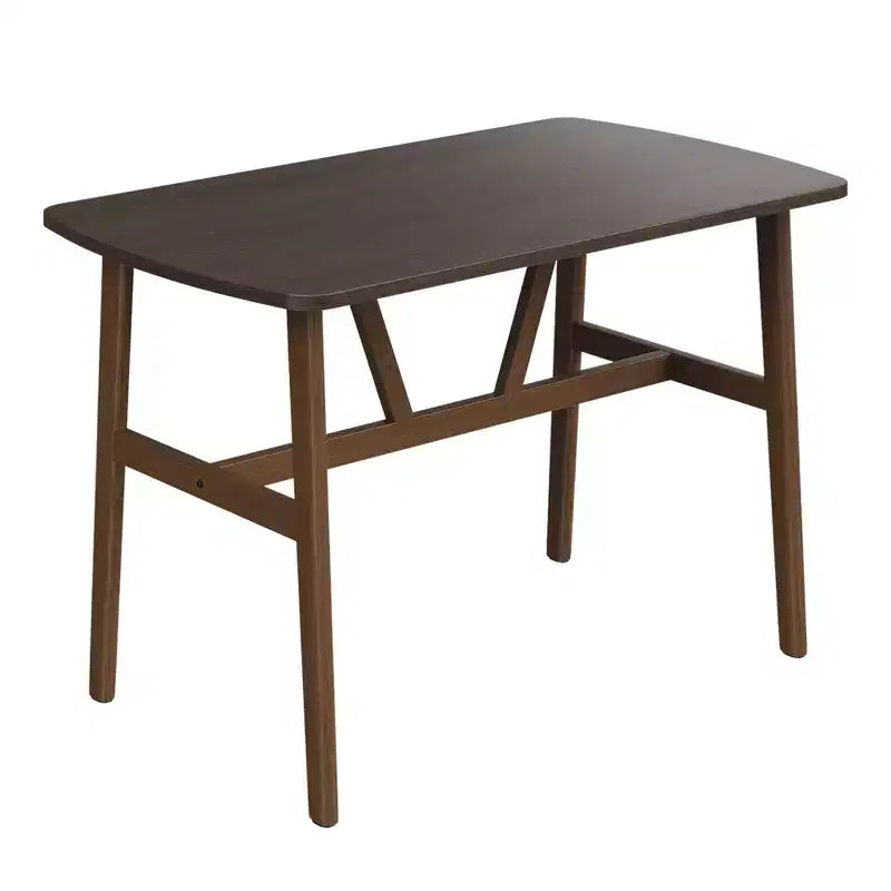 Table à manger rectangulaire en MDF et métal 119 cm (L) x 71 cm (l) x 76 cm (H)