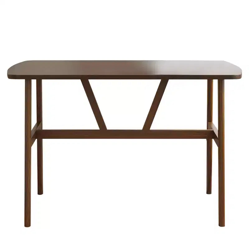 Table à manger rectangulaire en MDF et métal 119 cm (L) x 71 cm (l) x 76 cm (H)