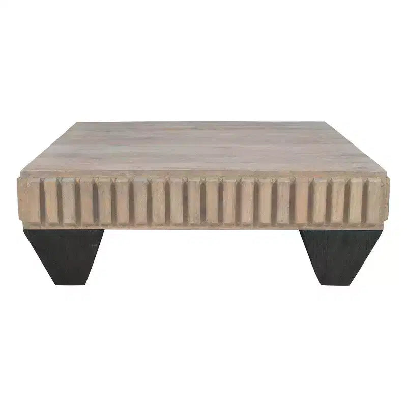 Table basse carrée en bois de manguier 36"L x 36"P x 13"H