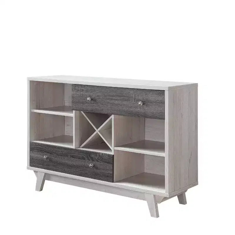 Buffet de service multi-niveaux en MDF avec tiroirs et étagère ouverte 47,25 po L