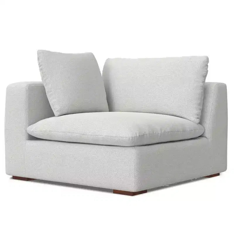 Canapé modulaire 2 places en contreplaqué garni de polyester avec coussins amovibles 88"L