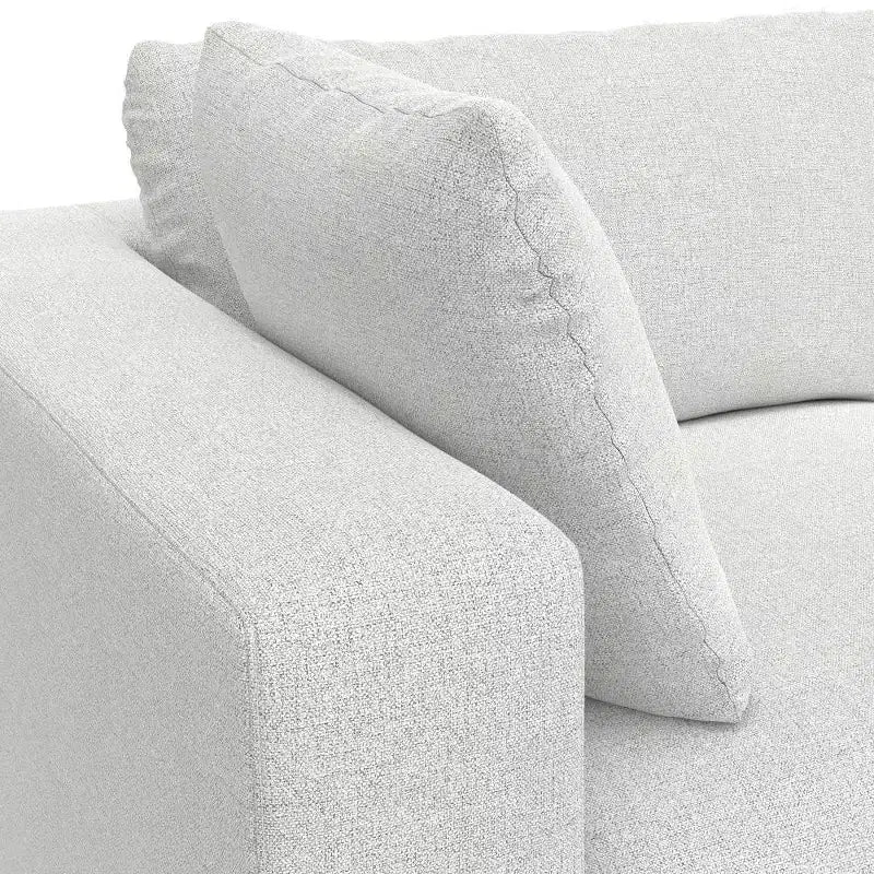 Canapé modulaire 2 places en contreplaqué garni de polyester avec coussins amovibles 88"L