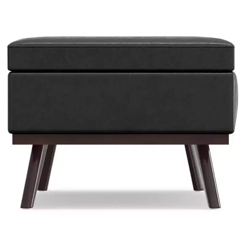 Banc de rangement relevable en similicuir et bois 106,7 cm (L) x 61 cm (P) x 47 cm (H)