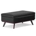Large Ethan Lift Top Coffee Table Storage Ottoman - WyndenHall