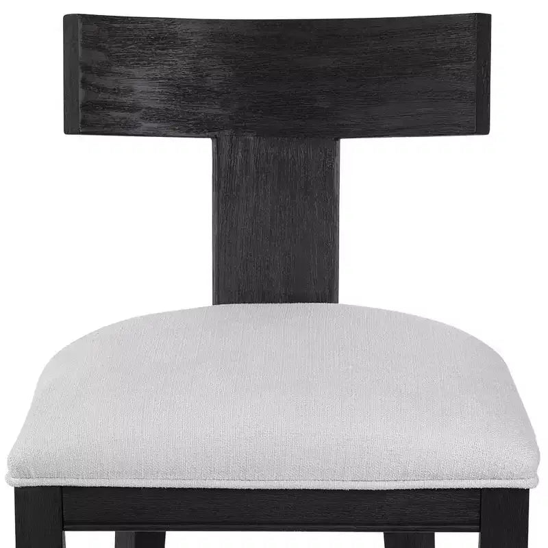 Tabouret de bar en contreplaqué et similicuir avec repose-pieds 96,5 cm (H) x 50,8 cm (L)