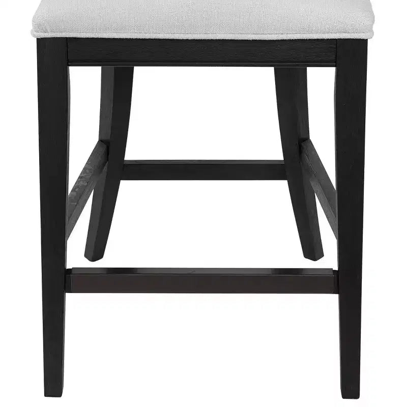 Tabouret de bar en contreplaqué et similicuir avec repose-pieds 96,5 cm (H) x 50,8 cm (L)