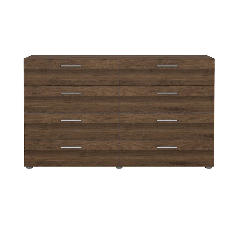 8-Drawer Double Dresser, Scandinavian Style, Engineered Wood, Multiple Colors