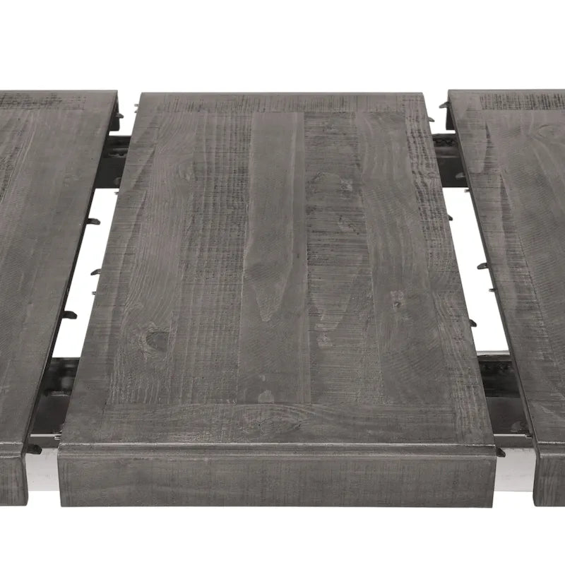 Rustic Expandable Dining Table, Pedestal Base, Seats 6-8, Two Color Options