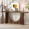 Extra Long Farmhouse Console Table, Vintage Entryway Foyer Table, Wooden Hallway Accent Table