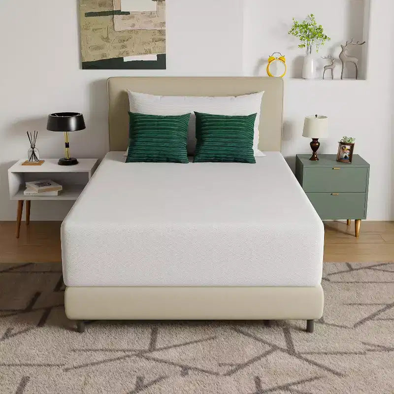 Matelas en mousse à mémoire de forme gel avec housse en maille extensible de 35,5 cm d'épaisseur