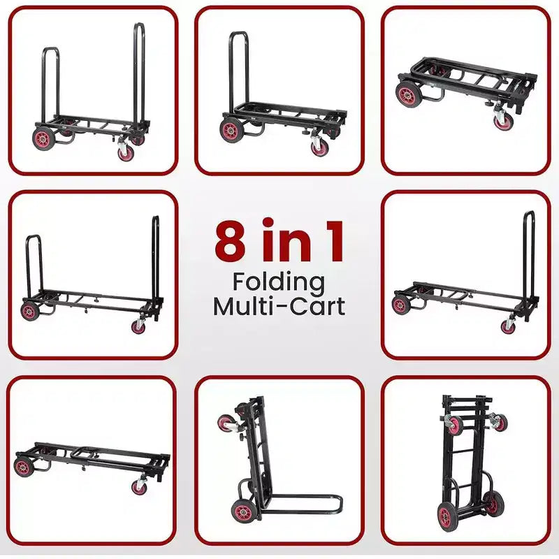 Chariot pliable en acier 8 en 1 diable 72,5 cm (H) x 39 cm (P)