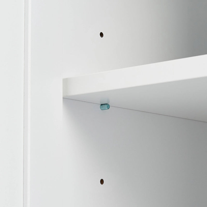 Tall and Wide Storage Cabinet with Doors,Three Drawers