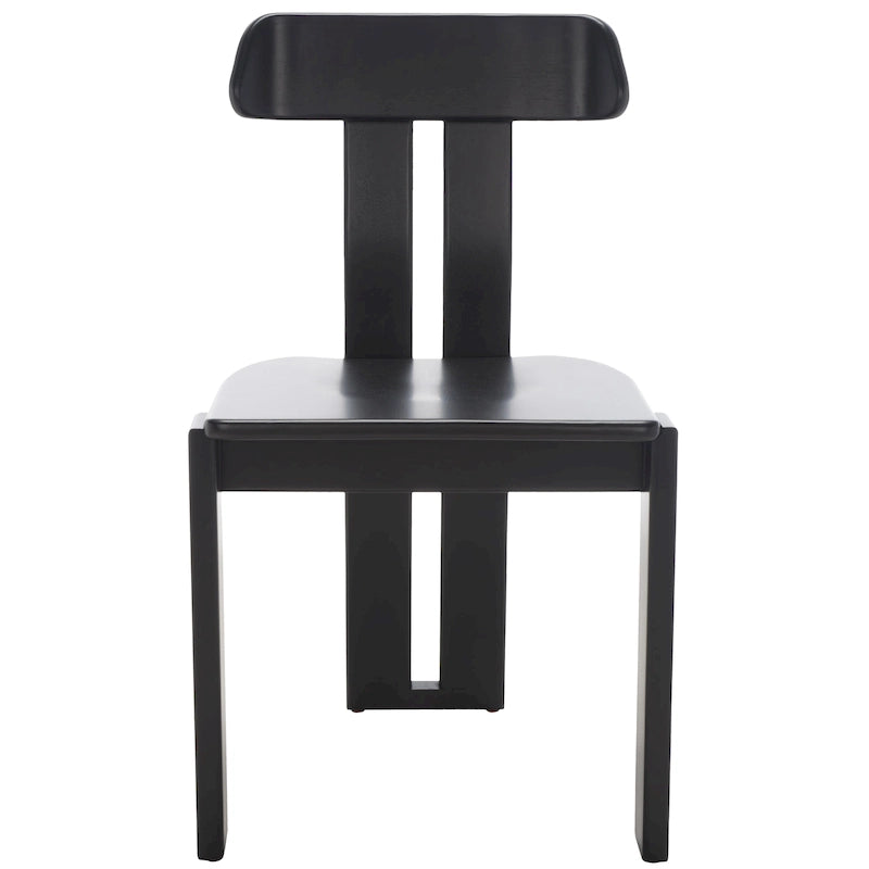 Mid-Century Retro Wood Dining Chair, Tripod Base, 19W x 19D x 32H Inches