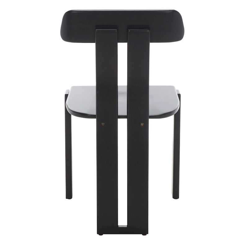 Mid-Century Retro Wood Dining Chair, Tripod Base, 19W x 19D x 32H Inches