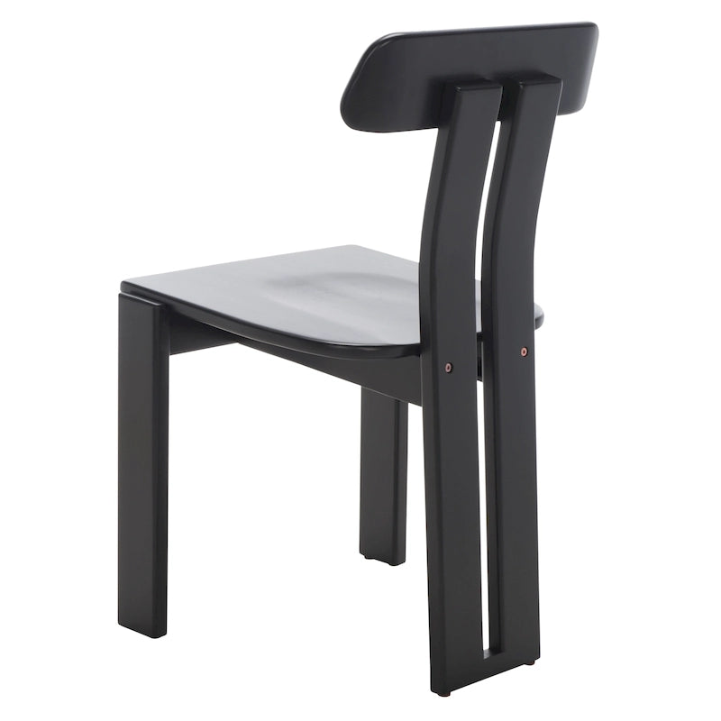 Mid-Century Retro Wood Dining Chair, Tripod Base, 19W x 19D x 32H Inches