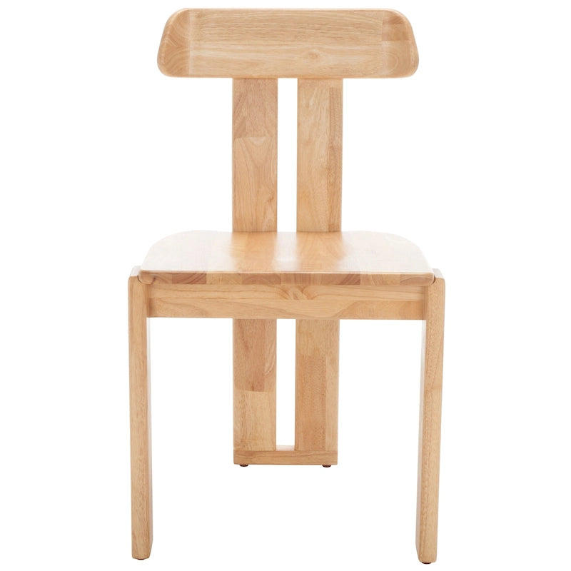 Mid-Century Retro Wood Dining Chair, Tripod Base, 19W x 19D x 32H Inches