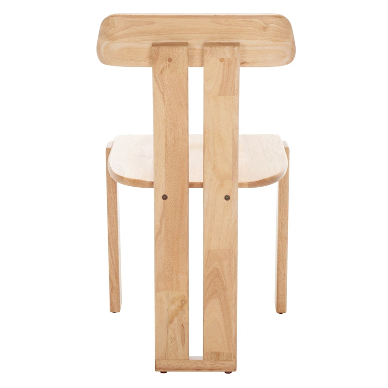 Mid-Century Retro Wood Dining Chair, Tripod Base, 19W x 19D x 32H Inches