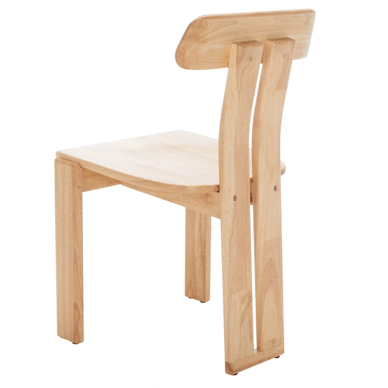 Mid-Century Retro Wood Dining Chair, Tripod Base, 19W x 19D x 32H Inches