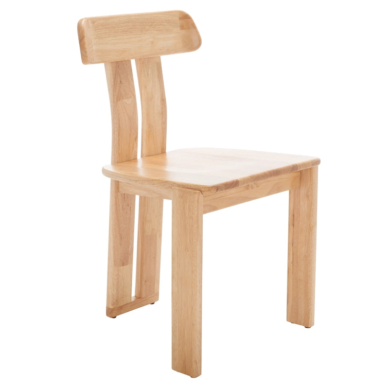 Mid-Century Retro Wood Dining Chair, Tripod Base, 19W x 19D x 32H Inches