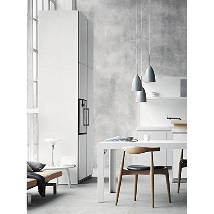 Natural Solid Wood Dining Elbow Chairs With PU Leather or Beige Fabric Cushion Seat And Oak Frame