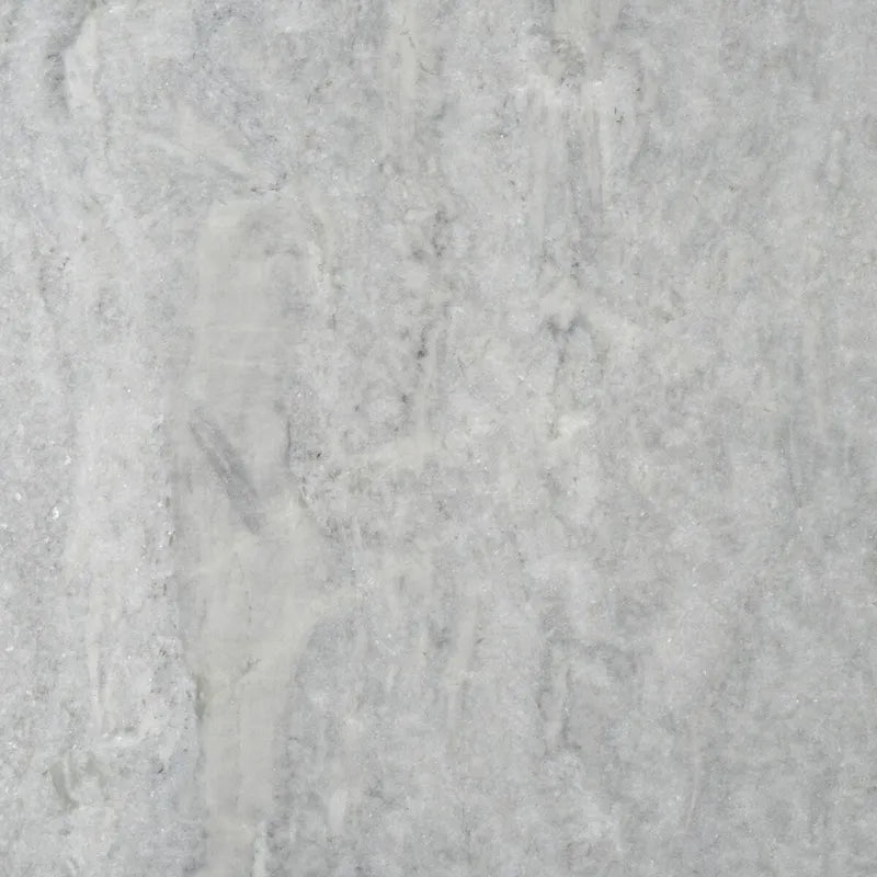 Tall Round Grey Marble Accent Table on Sculptural Pedestal, 21W x 21D x 24H