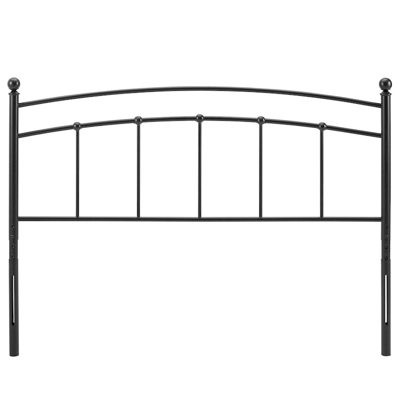 Twin Metal Headboard, Arched Farmhouse Style, 7 Height Positions