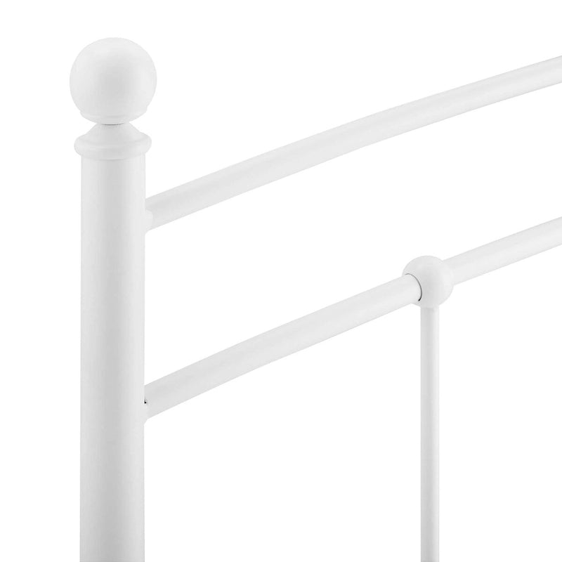 Twin Metal Headboard, Arched Farmhouse Style, 7 Height Positions