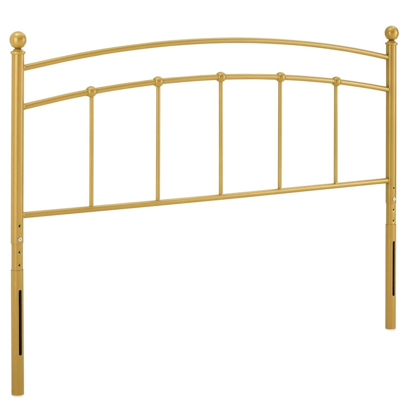 Twin Metal Headboard, Arched Farmhouse Style, 7 Height Positions