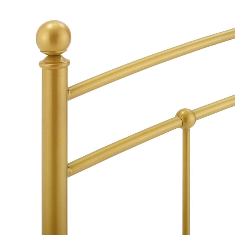 Twin Metal Headboard, Arched Farmhouse Style, 7 Height Positions