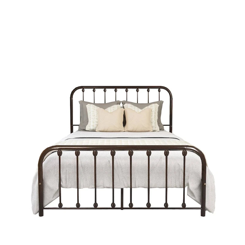 Metal Platform Bed Frame with Slats, No Box Spring Needed, Multi-Size