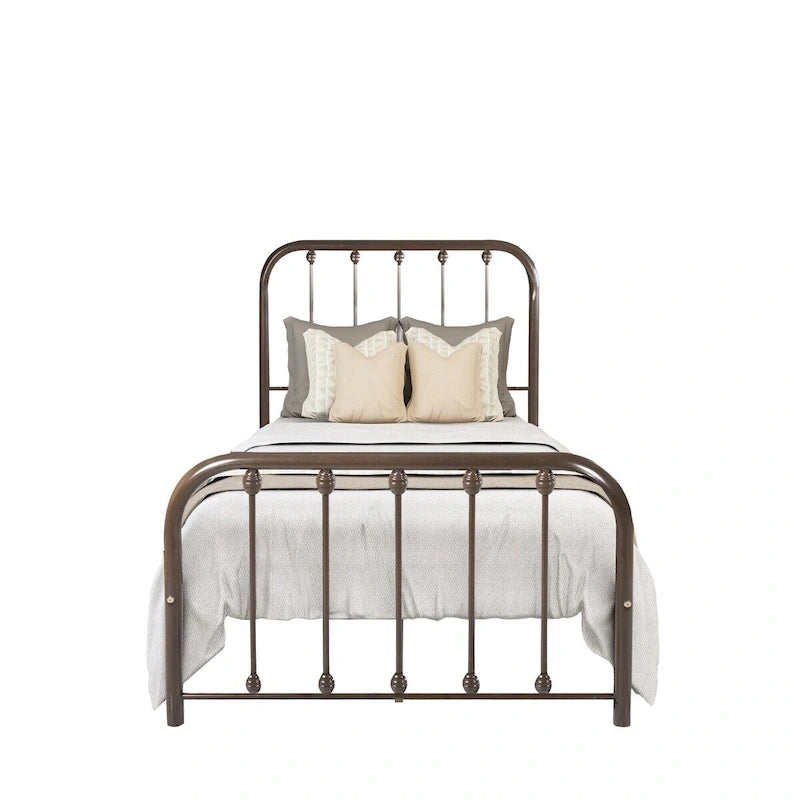 Metal Platform Bed Frame with Slats, No Box Spring Needed, Multi-Size