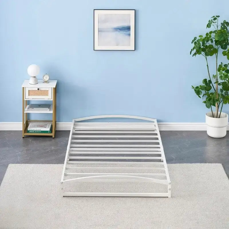 Metal Platform Bed Frame with Arch Design, 6-Inch Low Profile, Up to 1000 lbs