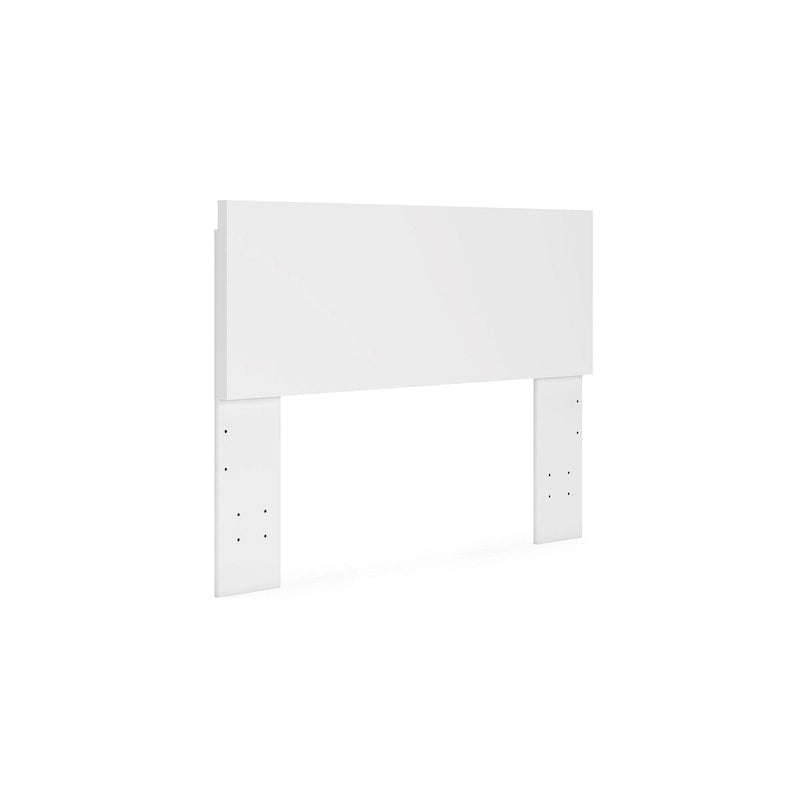 White Panel Headboard with Adjustable Height, Engineered Wood